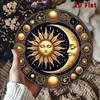 Vintage Tin Sign Sun Moon Wall Art Metal Home Decor