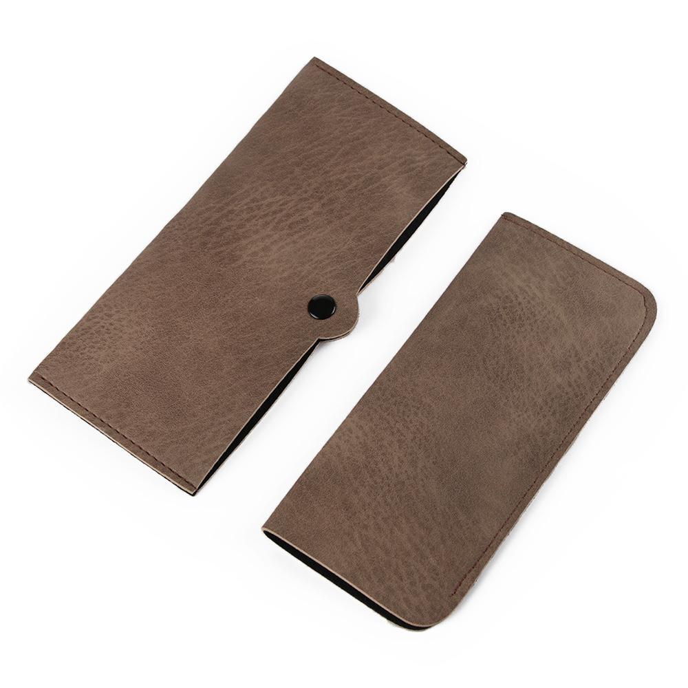 Portable Soft PU Leather Reading Glasses Pouch Glasses Case Eyeglasses Sleeve Eyewear Protector