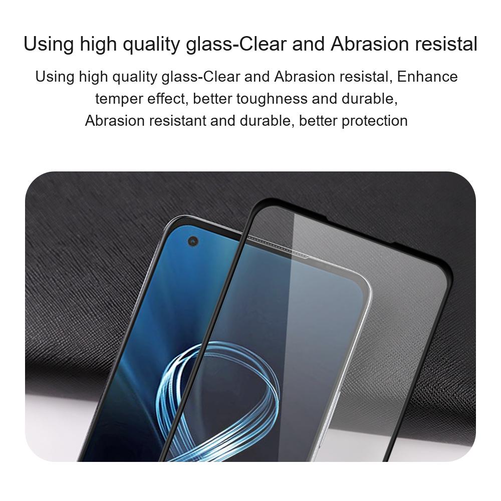 AMORUS Screen Protector for Asus ROG Phone 7 5G,Cover Silk Printing Full Glue Tempered Glass Film Guard