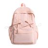 Schoolbag schoolbag female student college student pleated drawstring bow design sense going out backpack backpack female travel lightweight