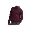 Uniqlo Solid Ribbed Crew Neck Pullover Sweater Unisex Sweater Burgundy 461408-19