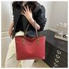 European Style Woven Faux Leather Tote Bag for Women, New Fashionable Large Capacity Shoulder Handbag, Casual Daily Commute Bag CLE