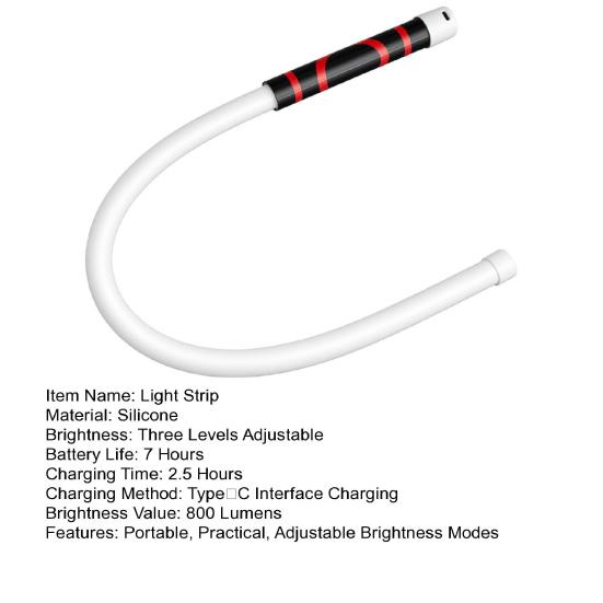 Flexible LED Work Light 22 Inch Bendable Gooseneck Light for Car Repair Rechargeable