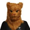 Realistic Mouth Mover Mask Halloween Novelty Mask Costume Movable Mouth Mask Plush Animal Head Mask Gifts