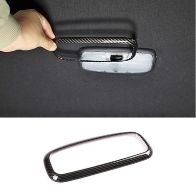 Carbon Fiber Style Car Rear Reading Lights Frame Cover Trim Fit For Ford Ranger 2015- Auto Interior Accessories