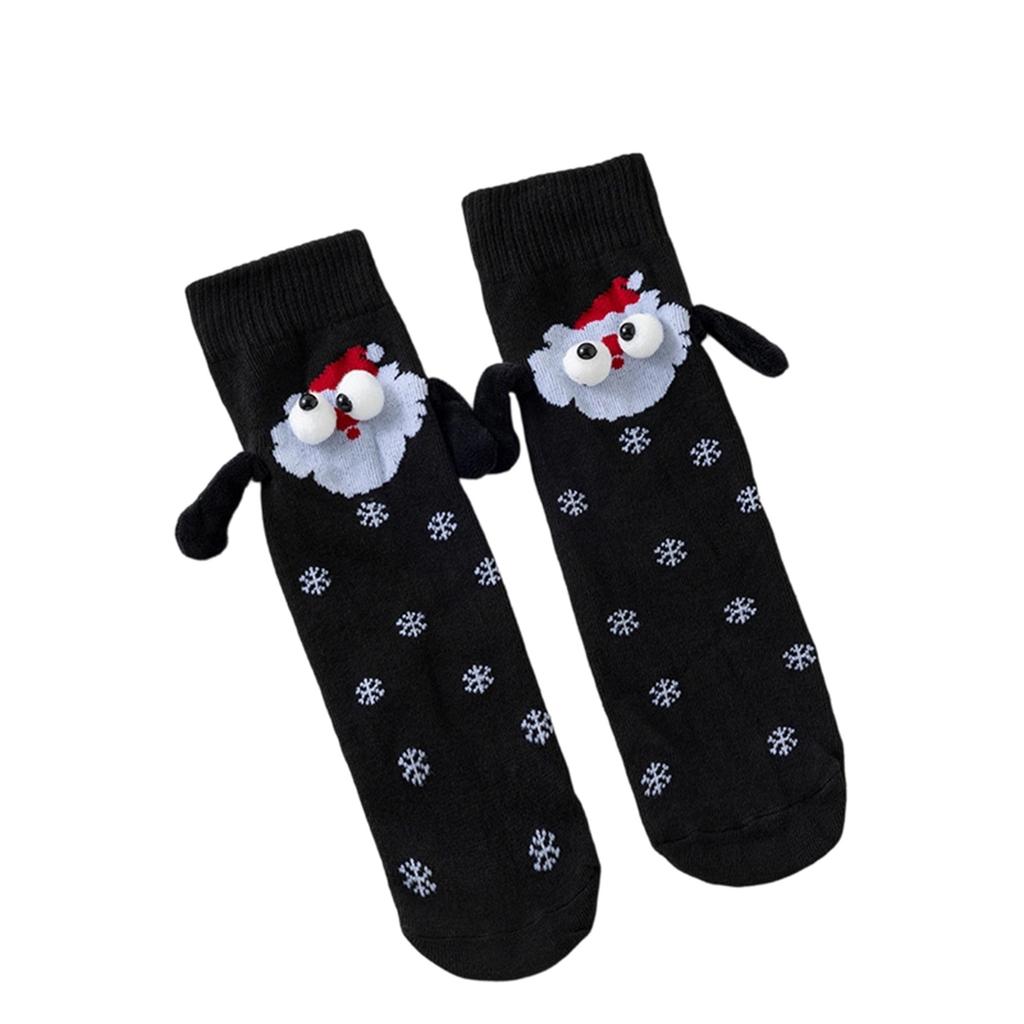 Christmas Decorations Christmas Hand In Hand Socks Couple Socks Personalized Eyes Magnetic Magnet Stone