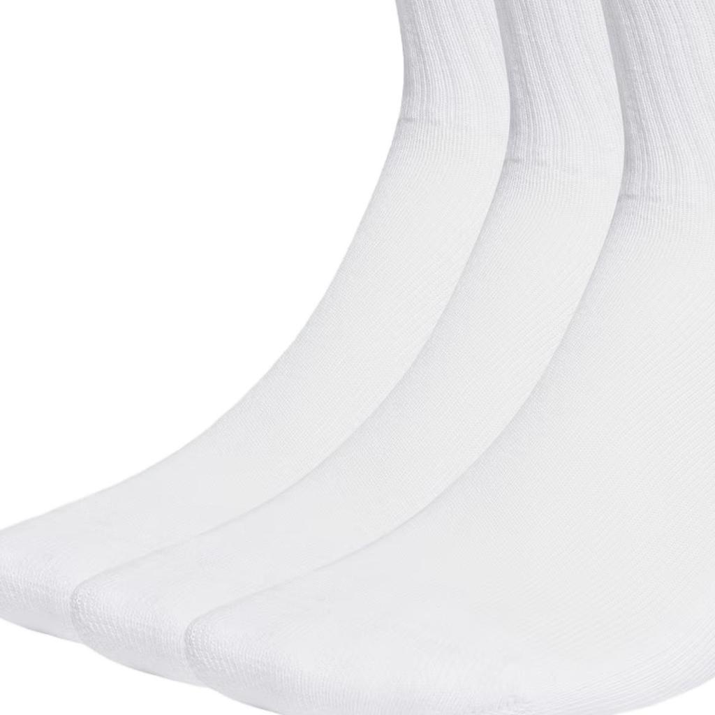 adidas Originals Letter Logo Print Sports Mid-Calf Socks 3 Pairs Unisex Socks White IJ5616
