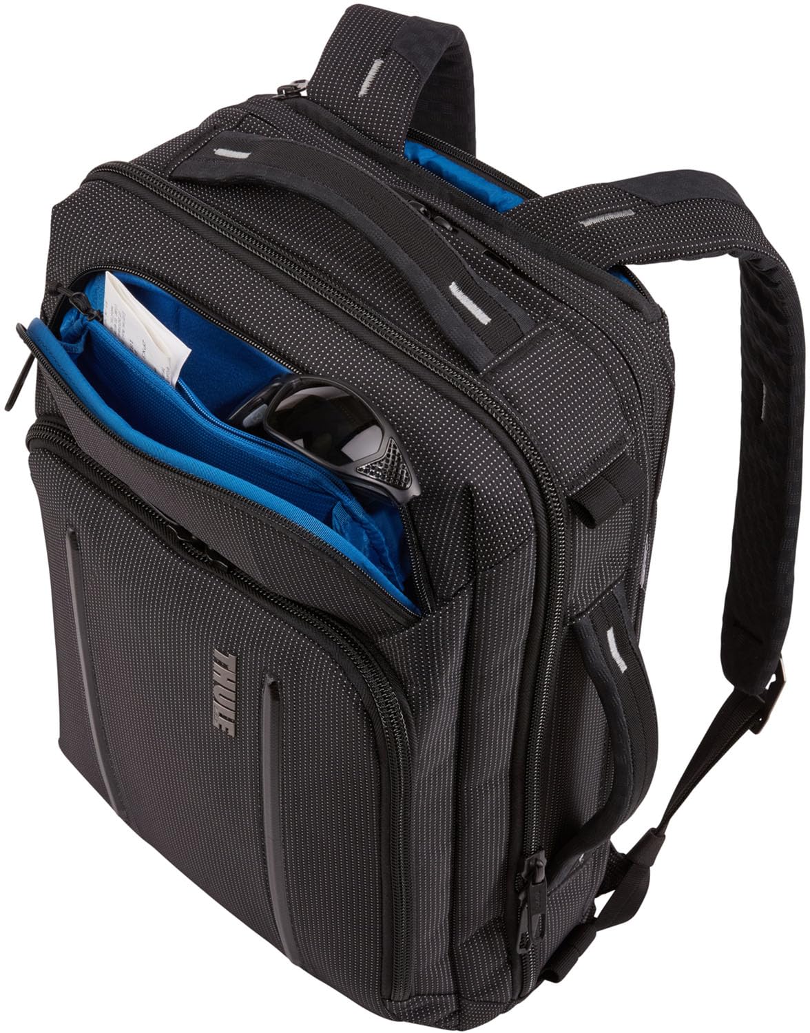 

Thule Crossover 2 Convertible Laptop Bag, 15.6 Backpack, Lightweight and Durable, with Pockets, Unisex, Black, 3205262