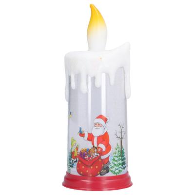 Weihnachts-Flackerkerzen LED-Simulationsflamme Weihnachtsmann Dekorative Nachtlichter für Weihnachten