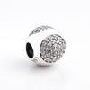 S925 Sterling Silver Shiny Water Drop Beads for DIY Bracelets