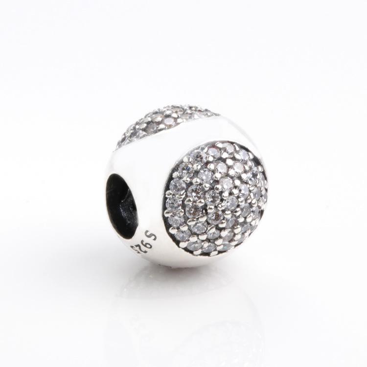 S925 Sterling Silver Shiny Water Drop Beads for DIY Bracelets