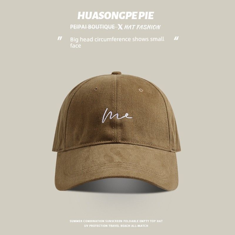 

Head Circumference Women Make Your Face Look Smaller plus Size Deepening Korean Style Versatile Sun Protection Sun Hat Outdoor Student Brim Hat Male C2740 deep card Regular head circumference