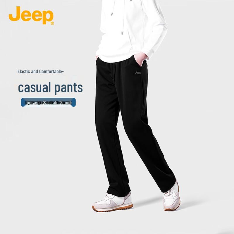 

JEEP Men s Loose Fit Straight Leg Casual Sport Pants XL