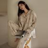 Rou Shan Women's Pure Cotton Gauze Long Sleeve Pajamas - 2025 High-End Spring/Autumn Homewear Set