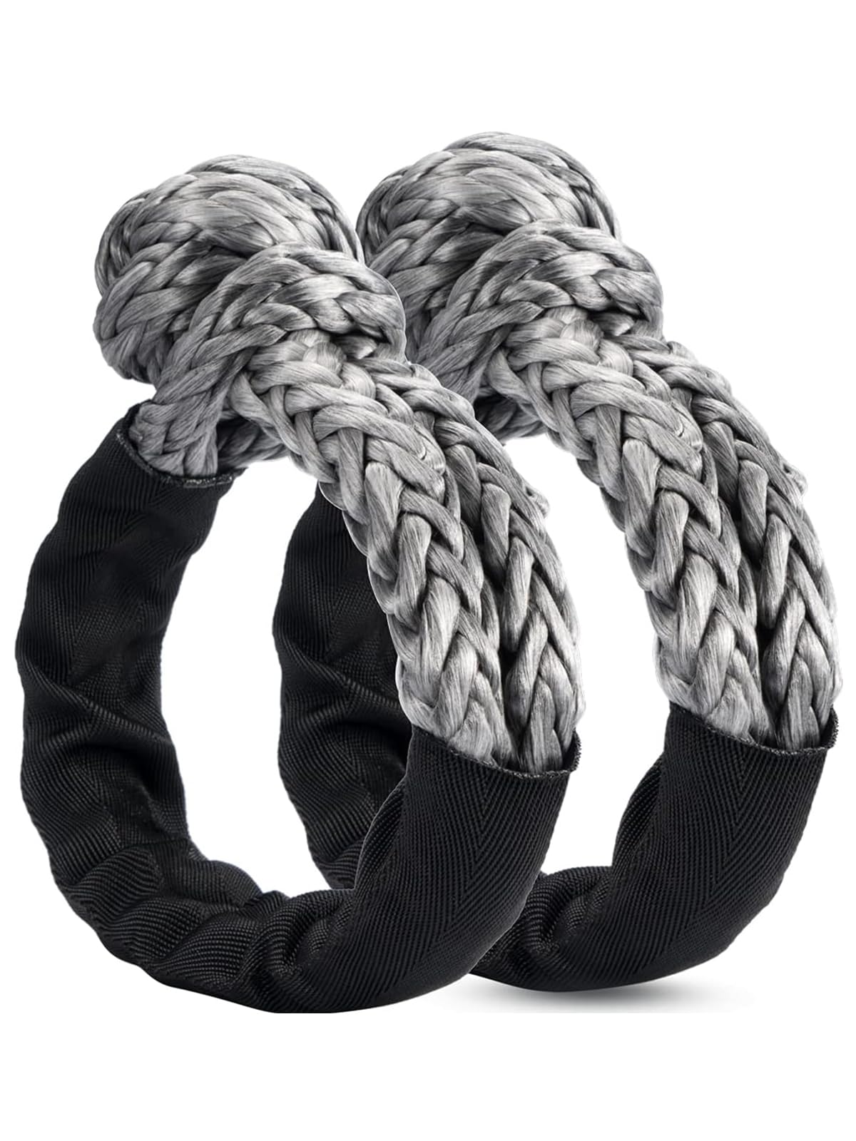 

Chelhead Synthetic Soft Rope Set of x Flexible and lb Break Strength Recovery Black Rope Lifting and with Protective Sleeve and PVC Set of Black чёрный