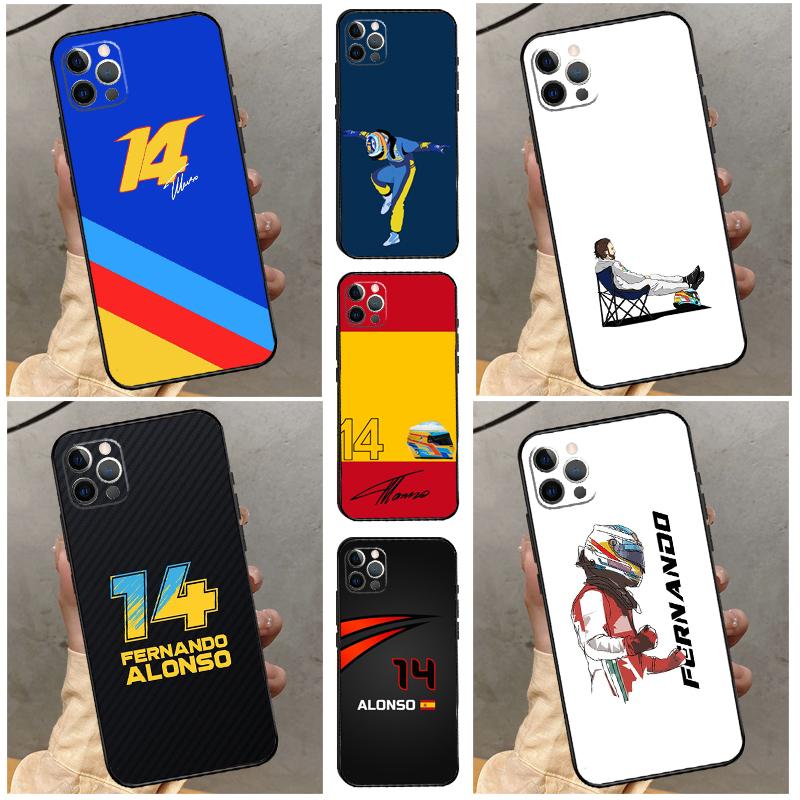 Fernando Alonso 14 Case For iPhone 14 12 11 15 16 Pro Max Phone Cover On iPhone 13 12 Mini X XR XS Plus Cover
