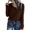 Women's Long Sleeve Knit Base Layer Sweater - Versatile Inner Top