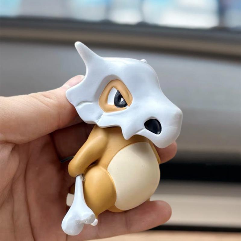Pokémon Cubone Animefigur Karaktär Pocket Monster 7,5 cm Söt Actiondocka Bilhänge Modell Dekoration Leksak Gåvor