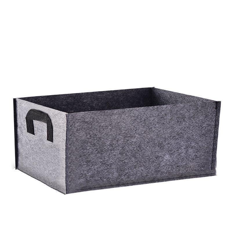 Meizhi Rectangular Large Capacity Breathable Felt Planting Bag for Garden Flowers and Vegetables