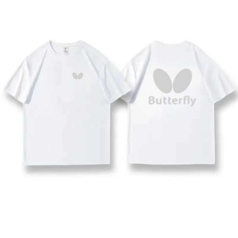 

Fashion Butterfly Table Tennis Printing Summer New Sports Men s Cotton Printing Heavy Large Size Short Sleeve Top T-Shirt 4XL