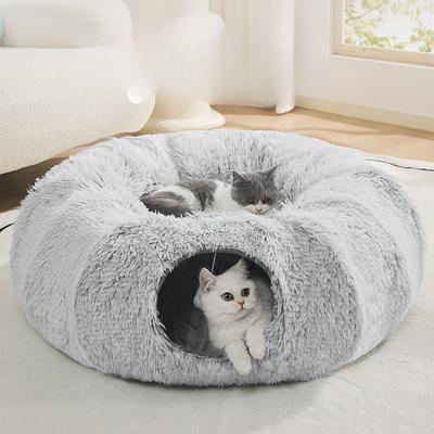Tunnel Cat Nest In Winter Warm Closed Sense of Security Can Be Detached Washed Cold-proof Thickened Scratch-resistant Cat Supplies In Winter