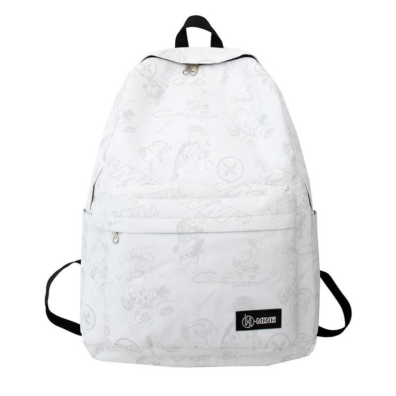 School season student backpack graffiti couple backpack large capacity junior high school campus bag