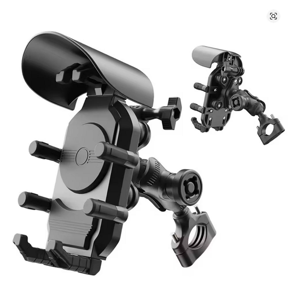 360° Rotation Motorcycle Phone Holder Support For 16-32mm Handlebar Universal