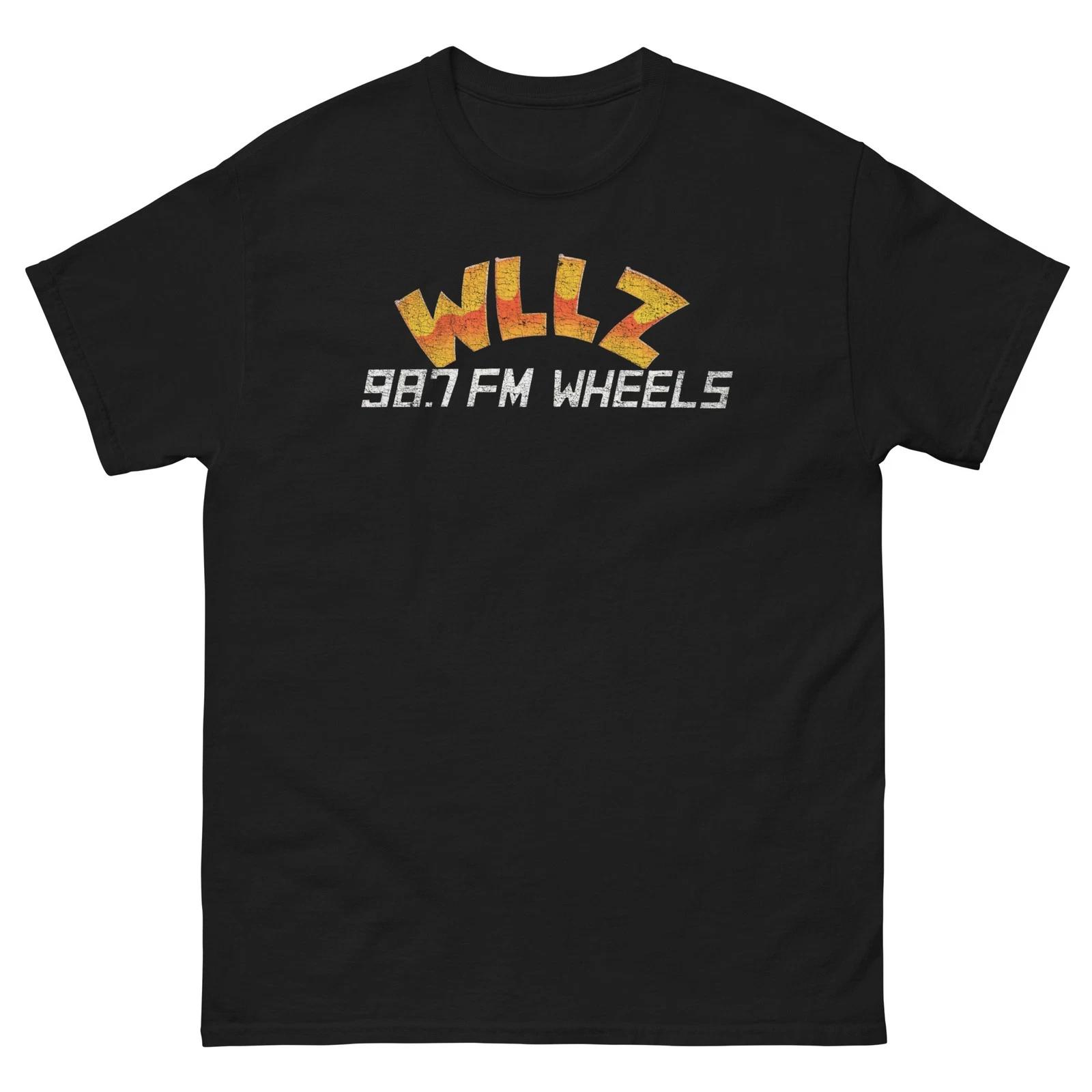 WLLZ 98.7 FM Wheels Graphic T Shirt Unisex classic tee XXXXL