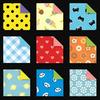 Showa Grim Origami Dot Chiyogami Box of 120 Sheets Double-Sided (Product Code 23-2187)