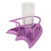 Automatic Reptile Water Feeder Safe Purple Fence Reptile Water Drinker Dispenser with Bottle for   Reptile Supplies