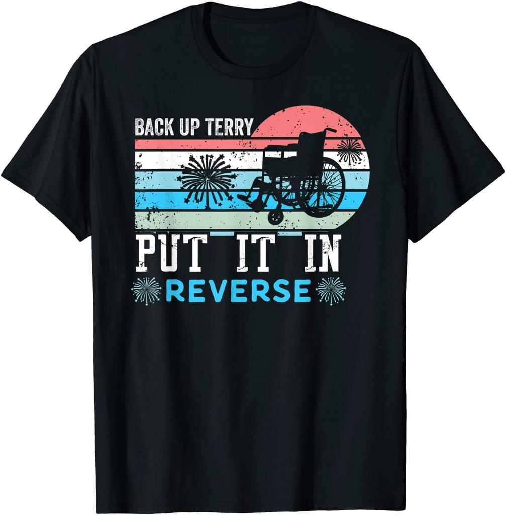 NEW LIMITED! Retro Back Up Terry- Back It Up Terry 4th of July Tee - MADE IN USA