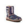 UGG Classic Short Cosmos Sequin Rose Gold Women's 1103796-QRT