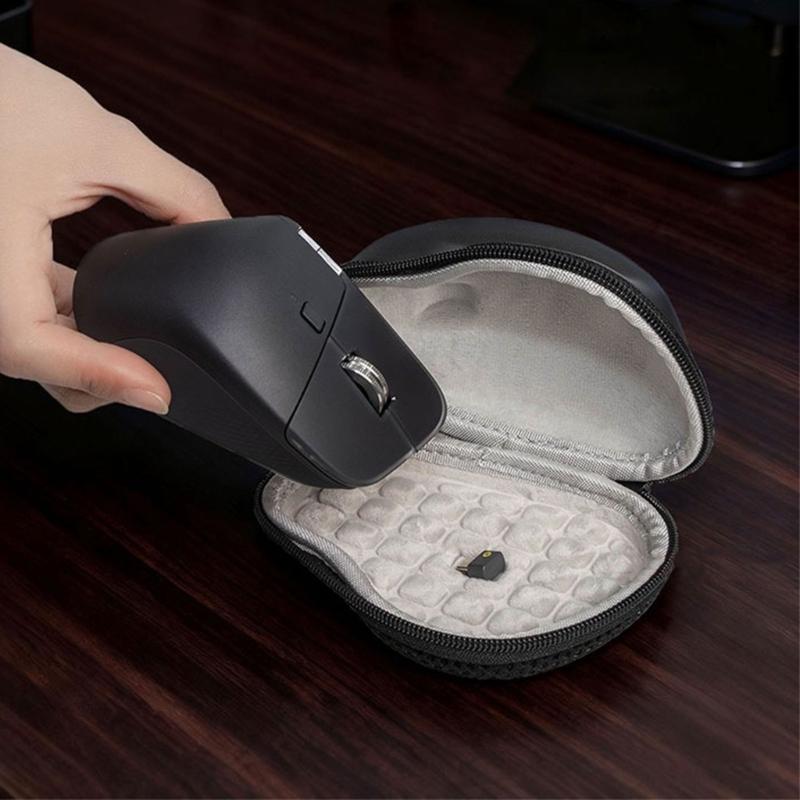 Hard Travel Case Bag For Professor 1 Wireless Mouse Shockproof Diving Fabric Case Handheld Bag for Travel Mouse Lightweight