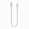 KABEL USB-C / USB-C Greencell PowerStream 30cm PD 100W hvid med fletning