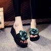 2019 Summer Korean Style Women's Wedge Heel Non-Slip Beach Flip Flops