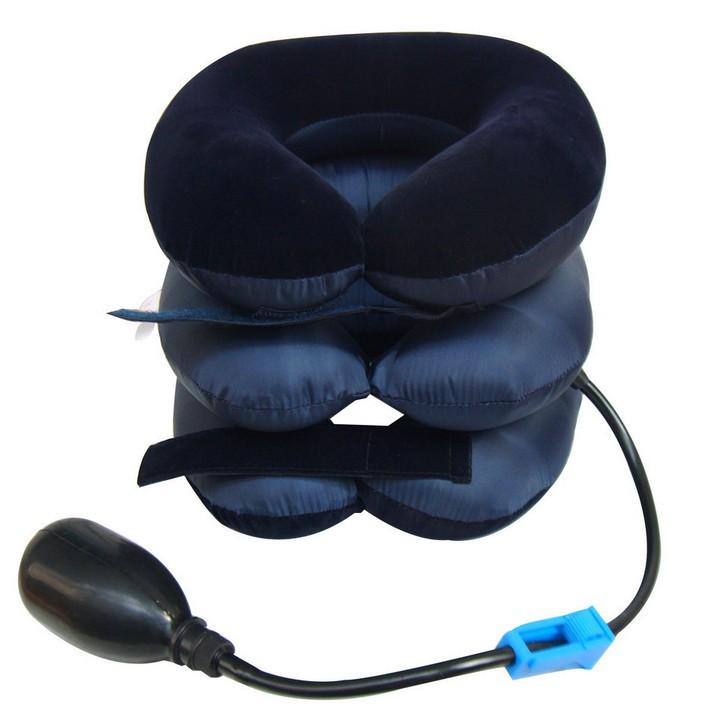 Three-Layer Inflatable Velvet Cervical Traction Device & Neck Massager