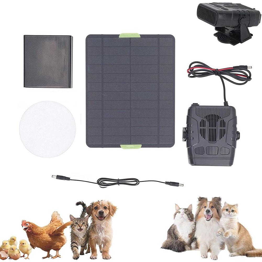 Riscaldatore Solare per Pollaio 30W Protezione dal Surriscaldamento per Casa degli Animali Essiccazione & Riscaldamento Alimentato a Energia Solare Riscaldatore Solare da Esterno per Animali
