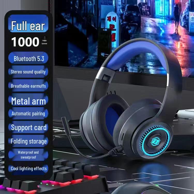 Hot-Selling Luminous Wireless Bluetooth Gaming Headphones with Microphone