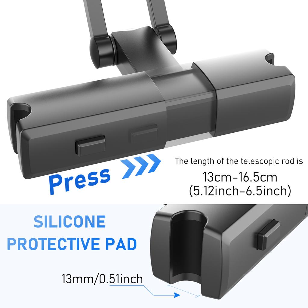 Car Headrest Mount Tablet Headrest Holder Car Phone Holder Road Trip Essentials Suitable for 4.7-12.3"Cellphones and Tablet
