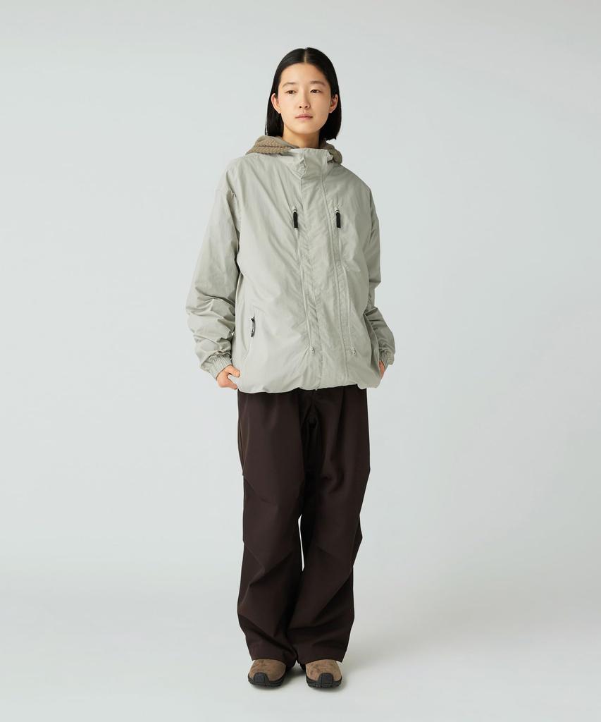 Snow Peak Nylon Tussah Utility Storage Jacket Light Size Outerwear for Men and Women JK-25AU008, Grey, M,