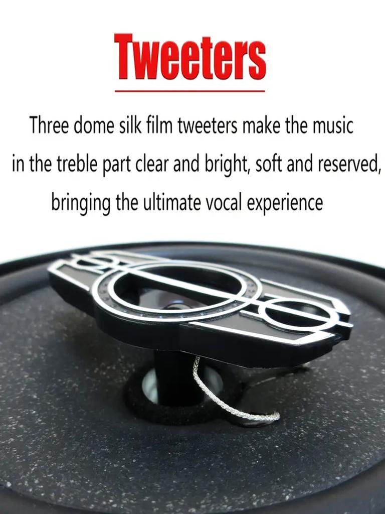 2PCS 600W 4 Inch 4Way HiFi Coaxial Speaker With Dust Cover and Audio Cable Universal Car Door Auto Audio Music Stereo Full Range