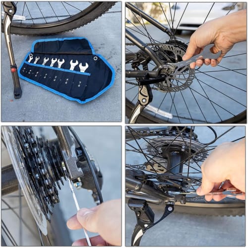 DONGFANGB 8-Piece Thin Double-Ended Wrench Set, Fits 5.5-14mm Hex Nuts, Lightweight Design, Multi-Purpose Tool for Repairs, Home DIY, and Portable Use