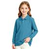 Girls Long Sleeve School Uniform Top Casual Dressy T-Shirt for