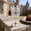 2Pcs Chalice Goblet Metal Shot Glasses Engraving Rose Flower Wine Cup Medieval Drinkware for Party Wedding Decors Gift