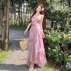 Spot Floral Skirt Yunnan Seaside Vacation Skirt Irregular Skirt, Fishtail Skirt, Tube Top, Chest Pad, Long Skirt