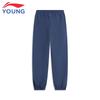 Li-Ning Kids' Fleece-Lined Water-Repellent Tapered Sports Pants