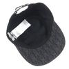 Great DIOR Cap Oblique Leather Baseball Hat Dark Gray Cotton Mens L 933C902H4835 Used