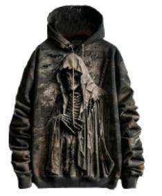 Herren Halloween Dunkler Stil Pullover Hoodie 3D Druck Herbst Winter