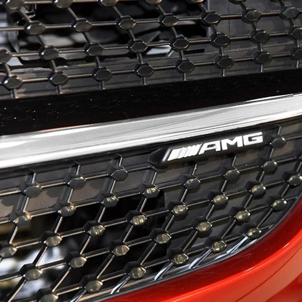 3D ABS Auto Aufkleber Frontgrill Emblem Dekoration Zubehör für Mercedes Benz AMG E C G M R S Klasse W176 W204 W212 GLC CLA GLA