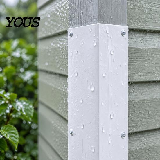 Outdoor Siding Sealer 2 Pcs White Stainless Steel Corner Guard, 89 Degree Angle Metal Durable Trim Protector, Wall Protection for Exterior Walls,